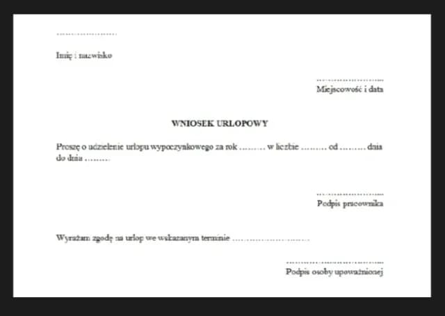 Urlop wypoczynkowy. Znasz zasady? Sprawdź wzór wniosku Urlop wypoczynkowy. Znasz zasady? Sprawdź wzór wniosku