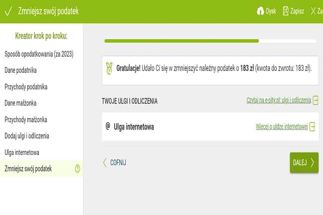 Ulga podatkowa na internet - jednorazowa możliwość odliczania dla podatnika