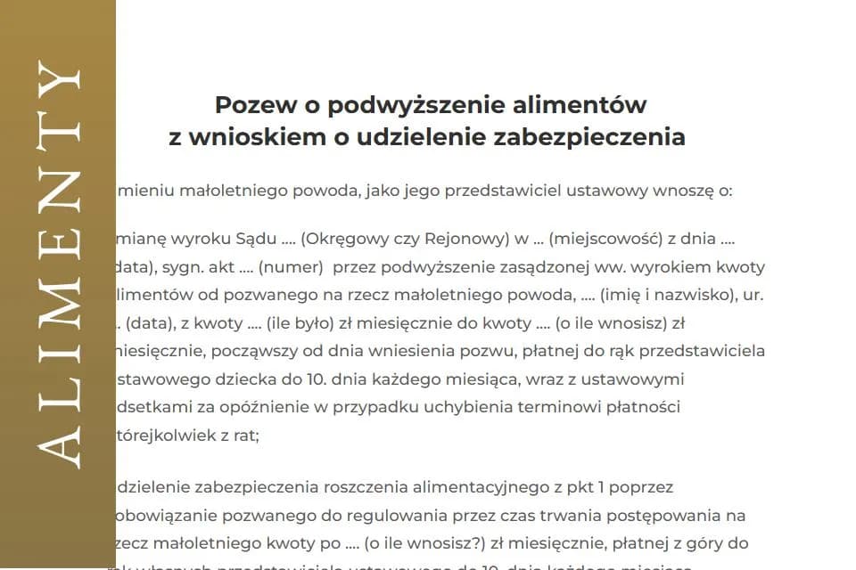 Co ile można wnosić o podwyższenie alimentów? Ważne zasady